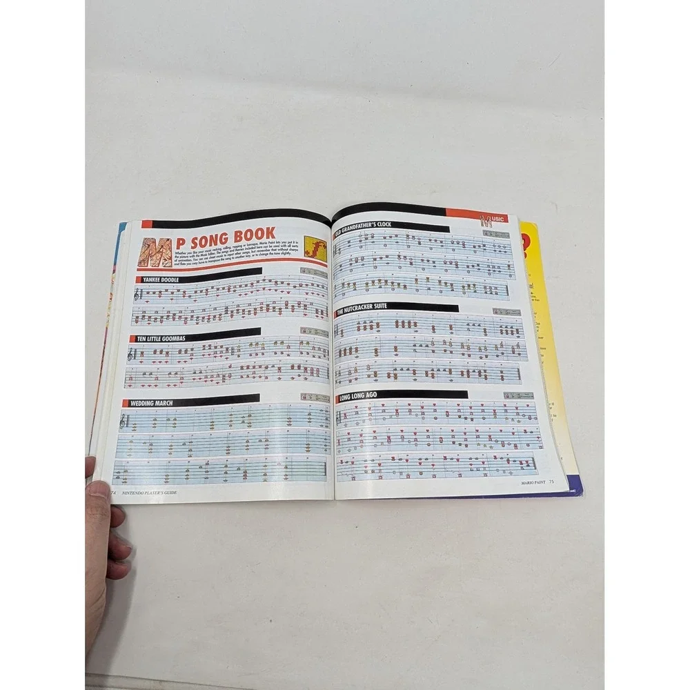 Nintendo Mario Paint Players Guide 1993 SNES Strategy Book 124 Pages